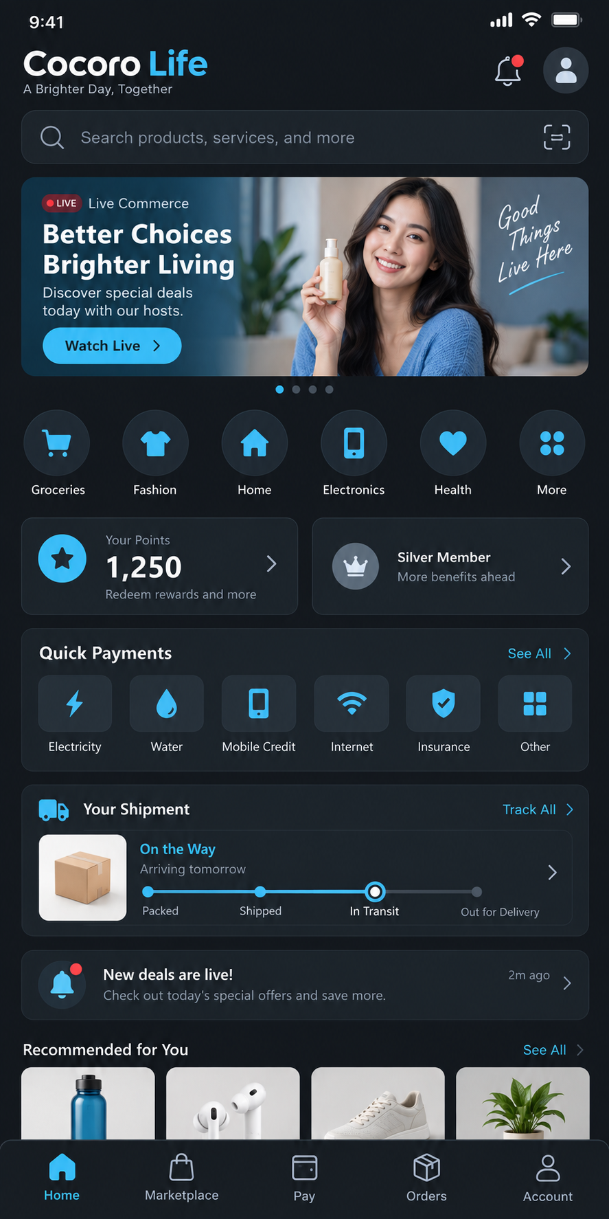 Cocoro Life mobile app preview